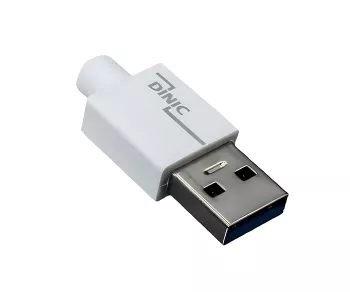 USB 3.1 Kabel Typ C - 3.0 A Daten u. Ladekabel, 5Gbps, 3A charging, weiß, DINIC Polybag, 1m
